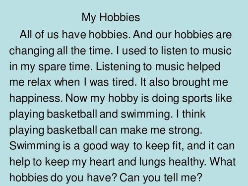 三年级英语作文：My hobby_350字