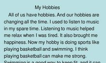 三年级英语作文：My hobby_350字