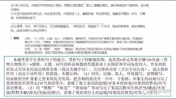 朱苏兰:语文期末试卷讲评——基础题、阅读理解题与作文题 17