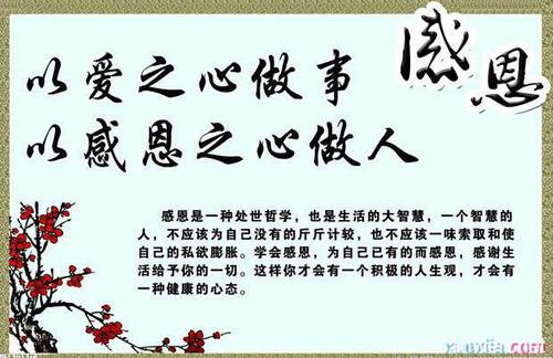 有孝心懂感恩的名言