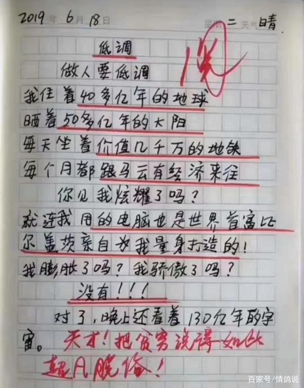 超有才华的小学生作文,看完最后一篇文章,众人直呼小诗人! 2