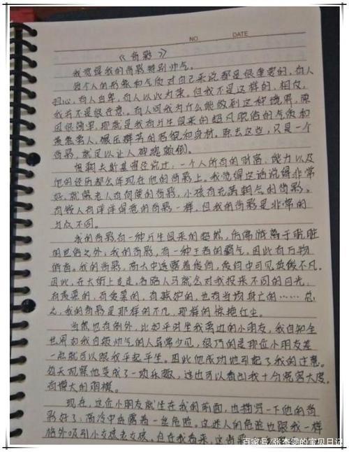 初中老师的背影作文