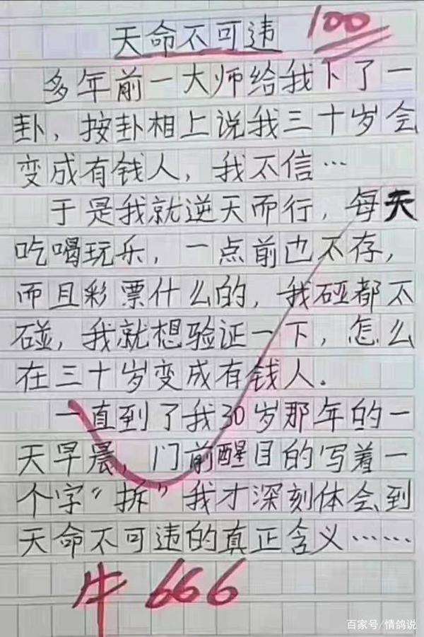 超有才华的小学生作文,看完最后一篇文章,众人直呼小诗人! 4