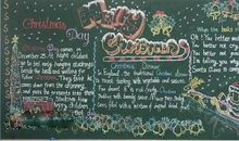 2015圣诞节英语黑板报