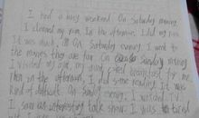 我的最后一个周末六年级英语作文