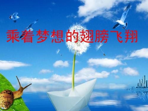乘着梦想的翅膀飞翔_750字
