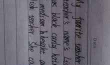 我的老师英语作文