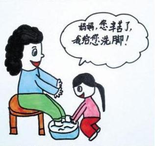 给妈妈洗一次脚 给妈妈洗脚的作文400字