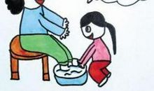 给妈妈洗一次脚 给妈妈洗脚的作文400字