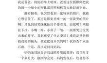 看照片，忆往事-照片里的故事作文600字