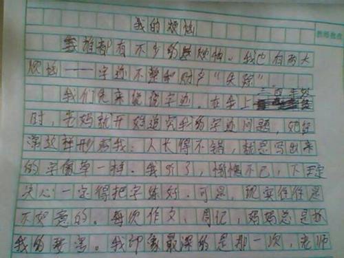 把一个人的特点写具体作文600字以上