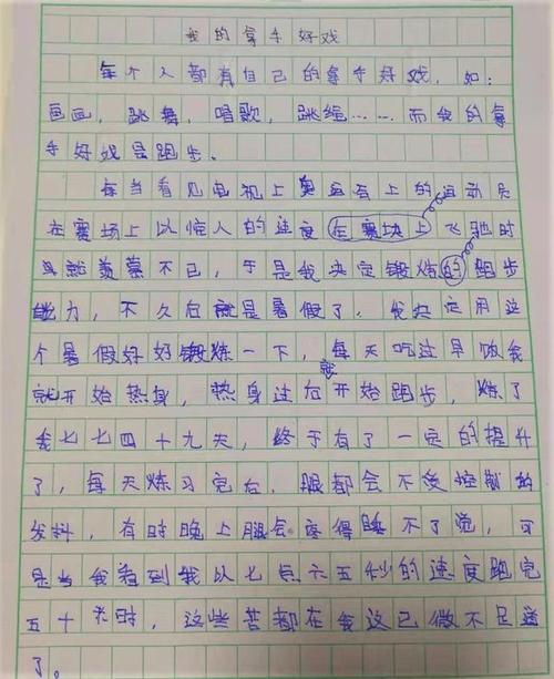 我的拿手好戏作文500字左右