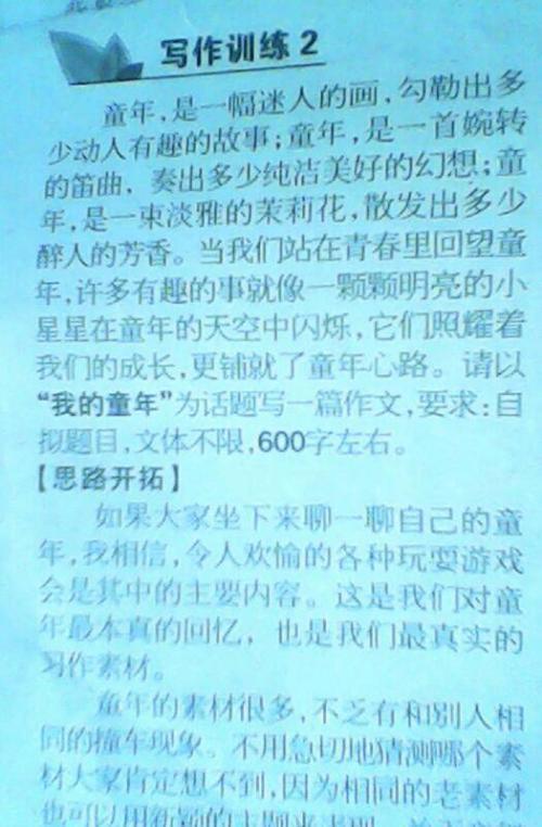 我的童年 五年级写童年的作文600字