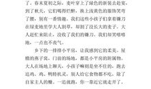 城市与乡村小学议论文范文