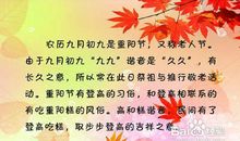 重阳节祝福短信（4）