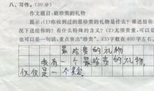 珍贵的礼物 有关礼物的作文500字