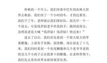 关于秋游的作文：一次秋游_1000字