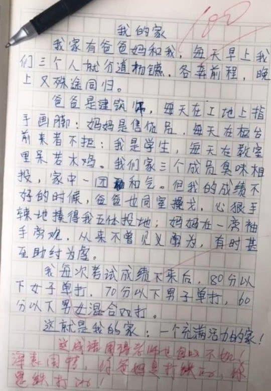 小学生作文太直白，爸爸“无地自容”，网友：都是“人才”！ 3