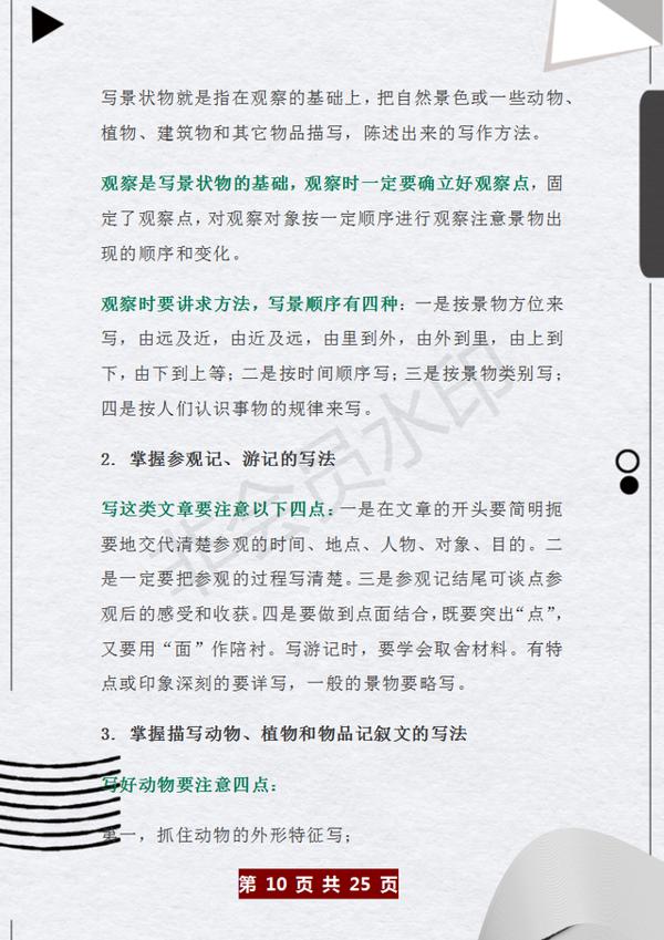 董卿力荐：小学各类作文写作方法+范文，趁早练，作文下笔如有神 9