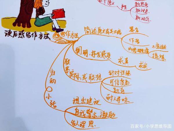 用思维导图整理读后感的写作方法和写作技巧 2