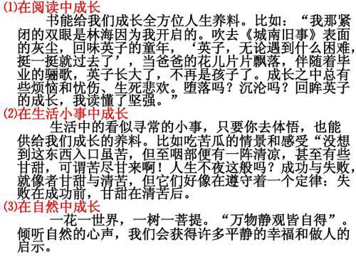 那一刻，我长大了-关于成长的作文500字
