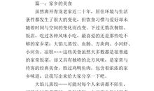 我的家乡美食-写物的作文500字