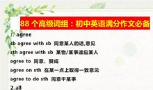 初中英语满分作文必备词组，将这些词组背下来，没理由得不了高分