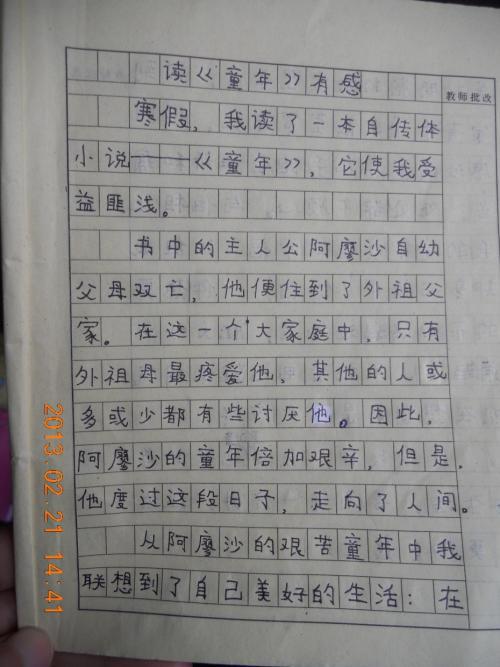 就算遍体鳞伤，也要活得漂亮 读《童年》有感1200字