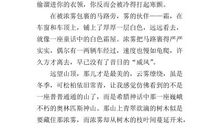 清晨的雾 初三作文900字