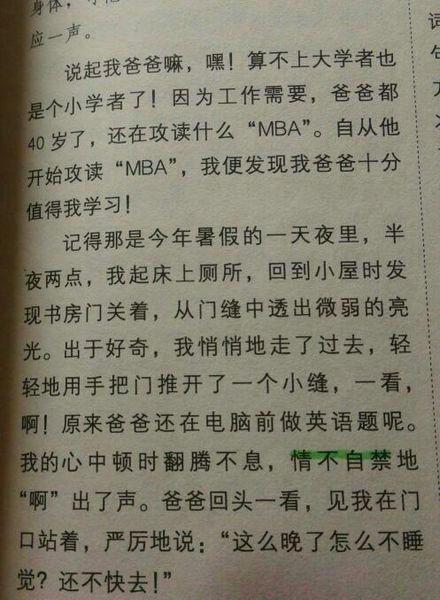 我因爸爸而自豪-初中写人作文500字
