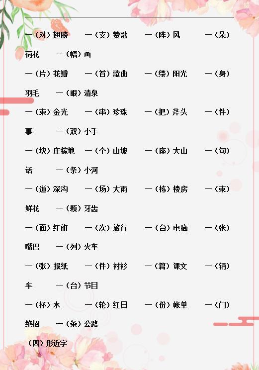 三年级下册语文：词语+句子+阅读练习题，天天练，小学作文不词穷 8