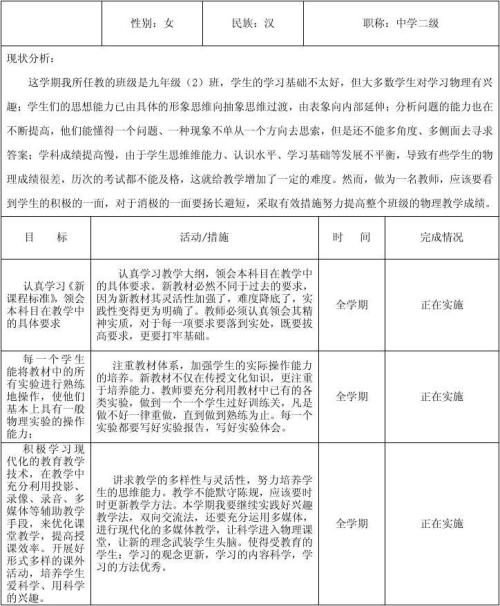 毕业九年级思想政治教学工作计划