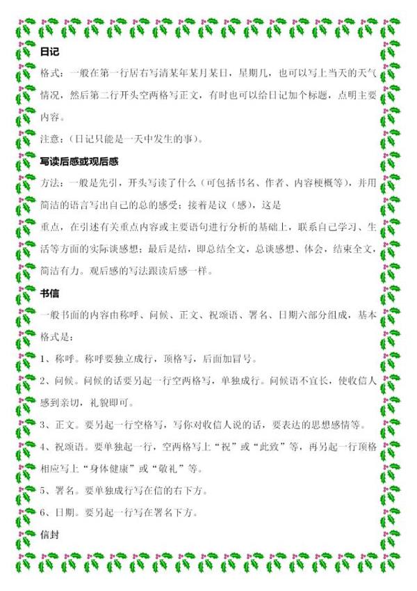 小学语文写作知识大全,作文重难点精心讲解,掌握好,高分不愁! 12