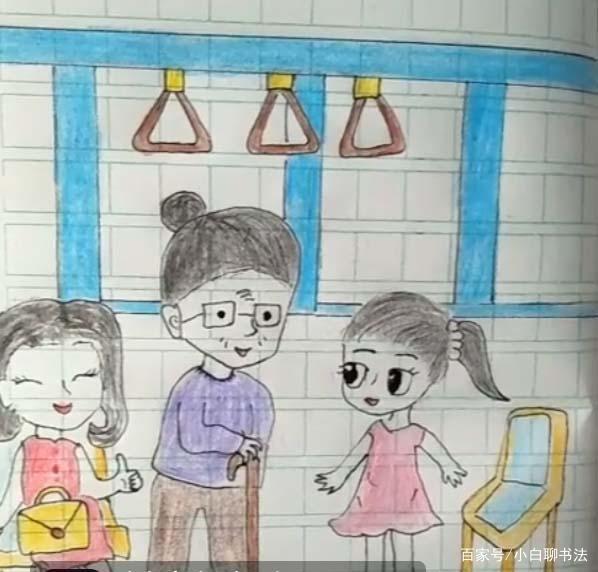 一年级学霸看图作文,不仅表达清楚,而且书写有“范”,老师赞叹
