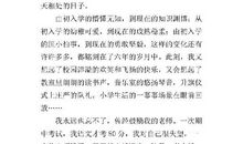 难忘的小学回忆记叙文