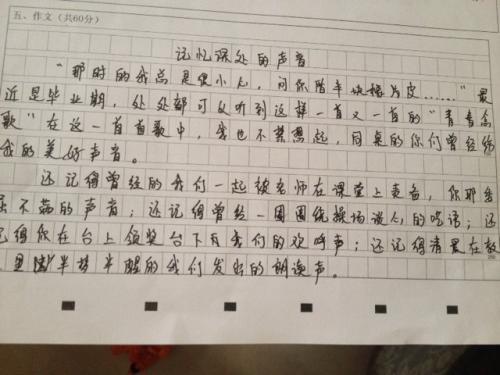 儿子得了一百分！记叙文300字