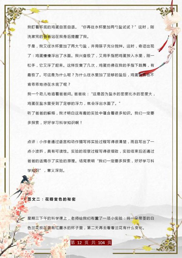 董卿力荐:360篇小学习作范文,打印一份吃透,作文100分绝没问题 11