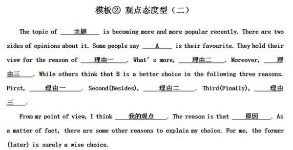 初中「议论文」类英语作文万能模板,照着做,作文也能这么简单 2