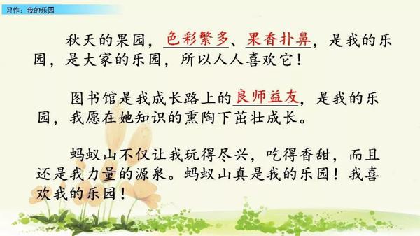 【同步作文】四年级第一单元作文：《我的乐园》 30