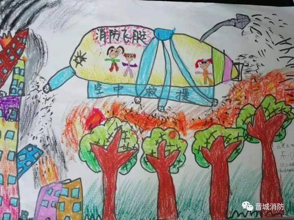 “我是小小消防员”绘画、作文征集活动作品展示（一） 5