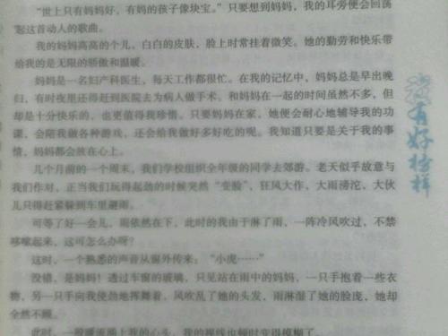 五年级作文：母亲，有您真好_550字
