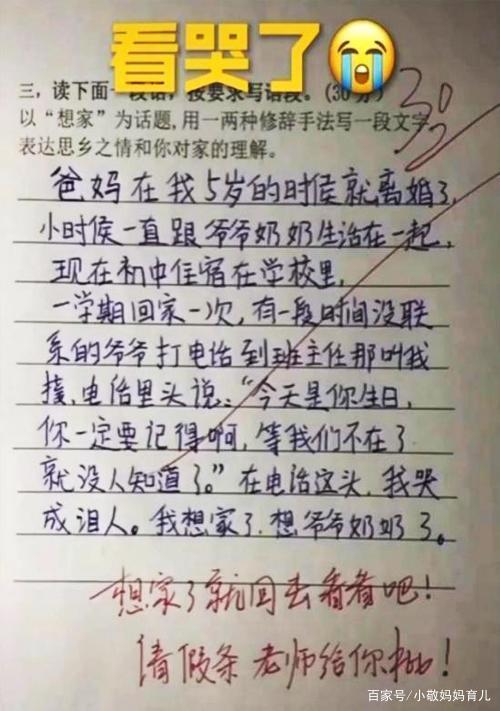 小学生满分作文《孤独》,通篇没有“孤独”二字,却让人潸然泪下 1