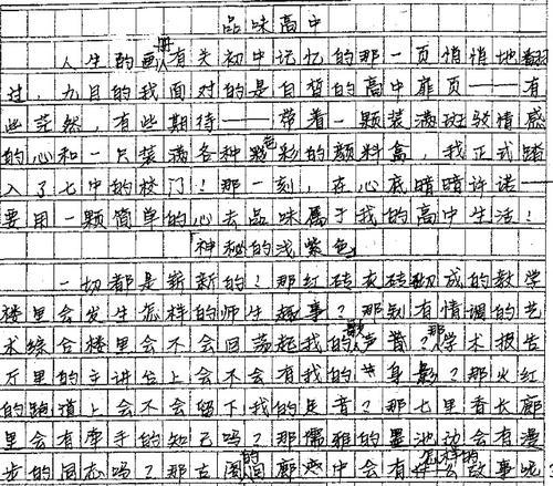 喜事 高中生叙事作文800字