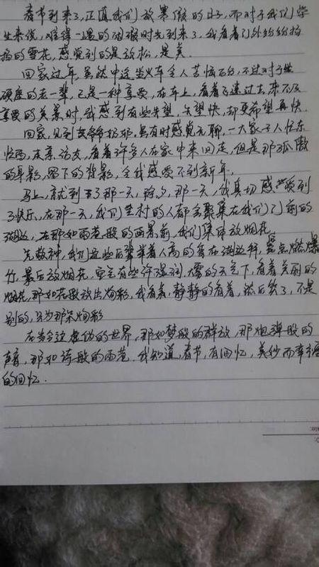 正“疫” 特殊的春节作文600字