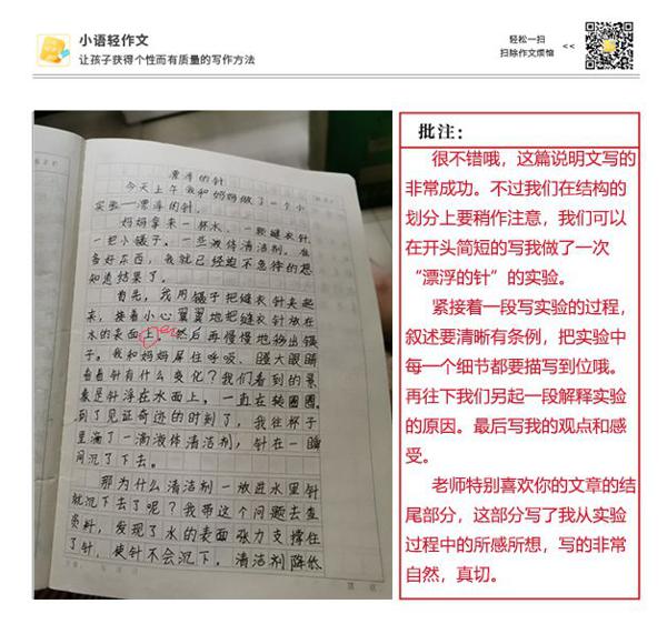 搞定作文-《漂浮的针》 3