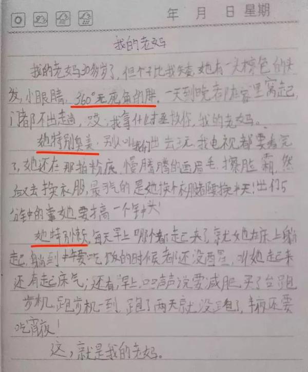 气死父母，笑喷网友的小学生作文，让你不忍直视！ 13