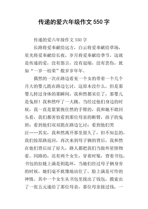 那份不一样的爱作文550字