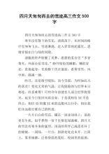 雪迹 高二作文1000字