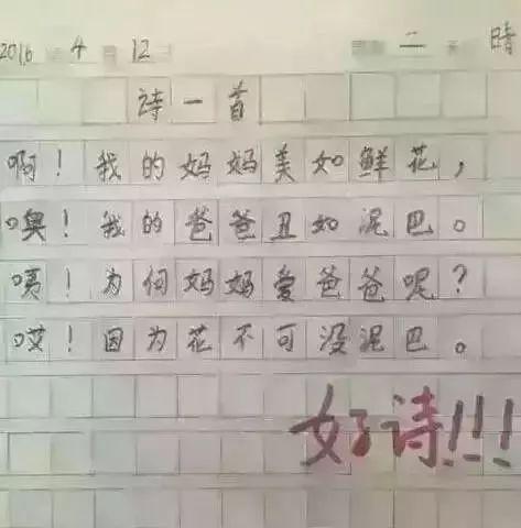 气死父母，笑喷网友的小学生作文，让你不忍直视！ 5