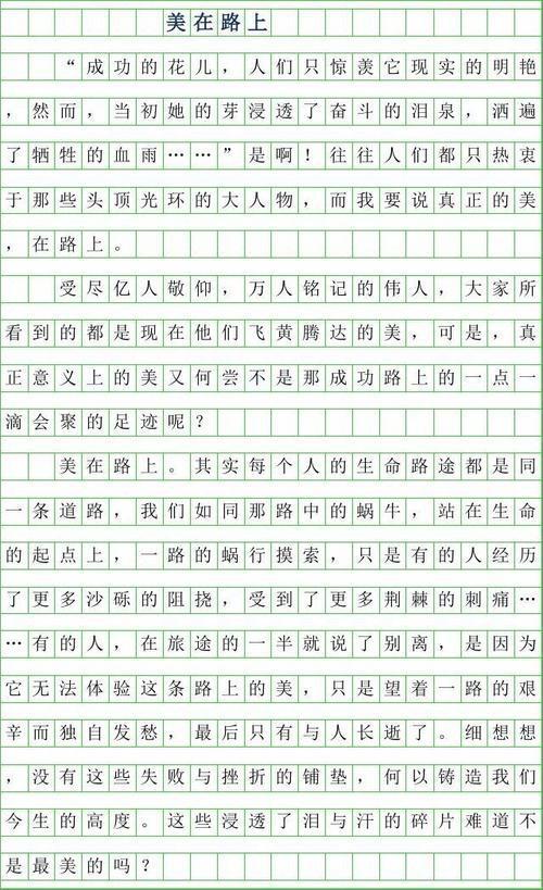 成长，我自己的路-成长在路上作文700字